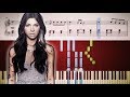 Christina perri  a thousand years  easy piano tutorial  sheets
