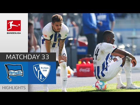 Tragedy in Berlin! Hertha Relegated!| Hertha BSC - Bochum 1-1 | Highlights | MD 33 – Bundesliga