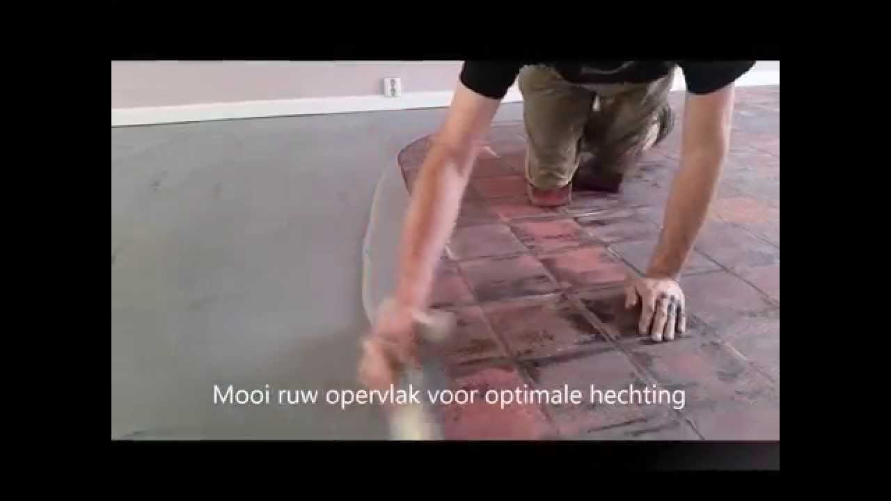 Kun je een vloer leggen over tegels plavuizen met vloerverwarming ... Pvc over tegelvloer