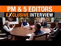 Live  pm modis exclusive roundtable interview with 5 editors of the tv9 network  news9