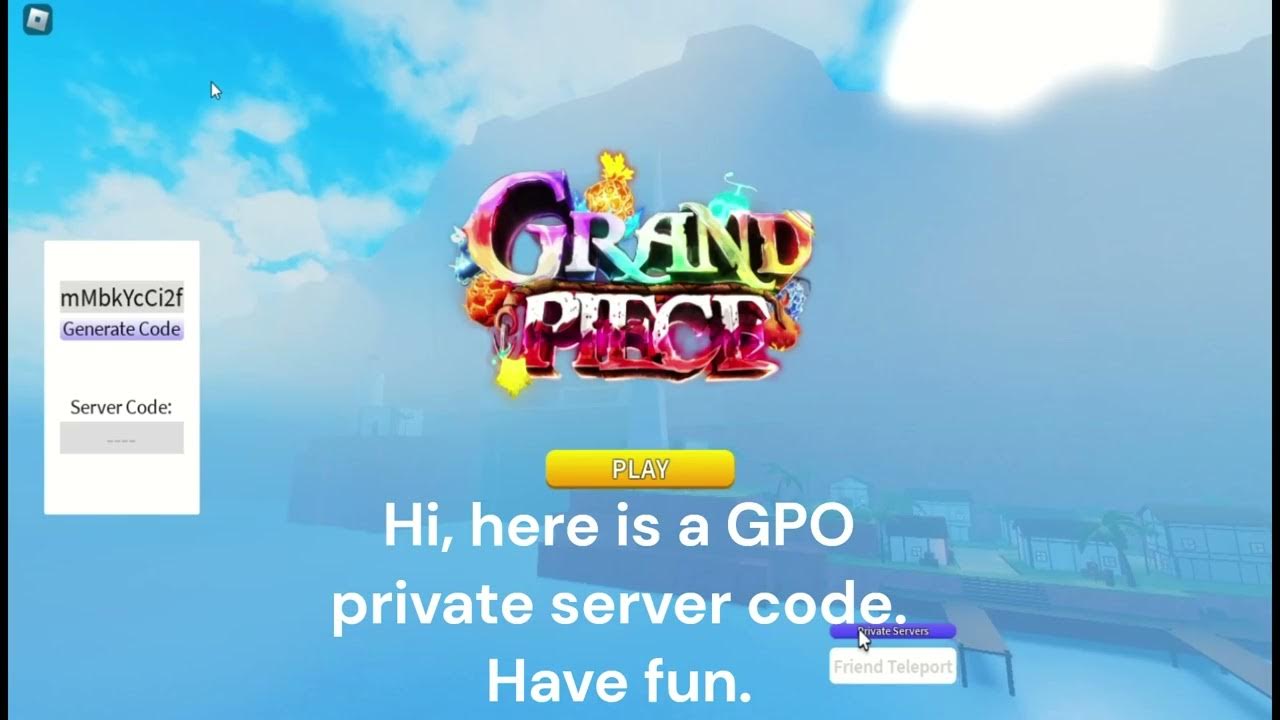 Gpo private server youtube