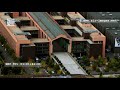 Aerial footage the film studio complex the cit du cinma in saintdenis near paris