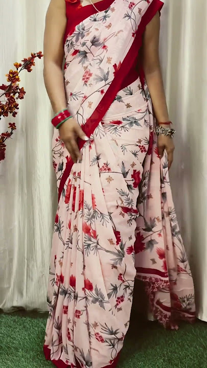Tight fitting draping trick for daily wear saree | draping tutorial | #saree  #shortsvideo #sarees