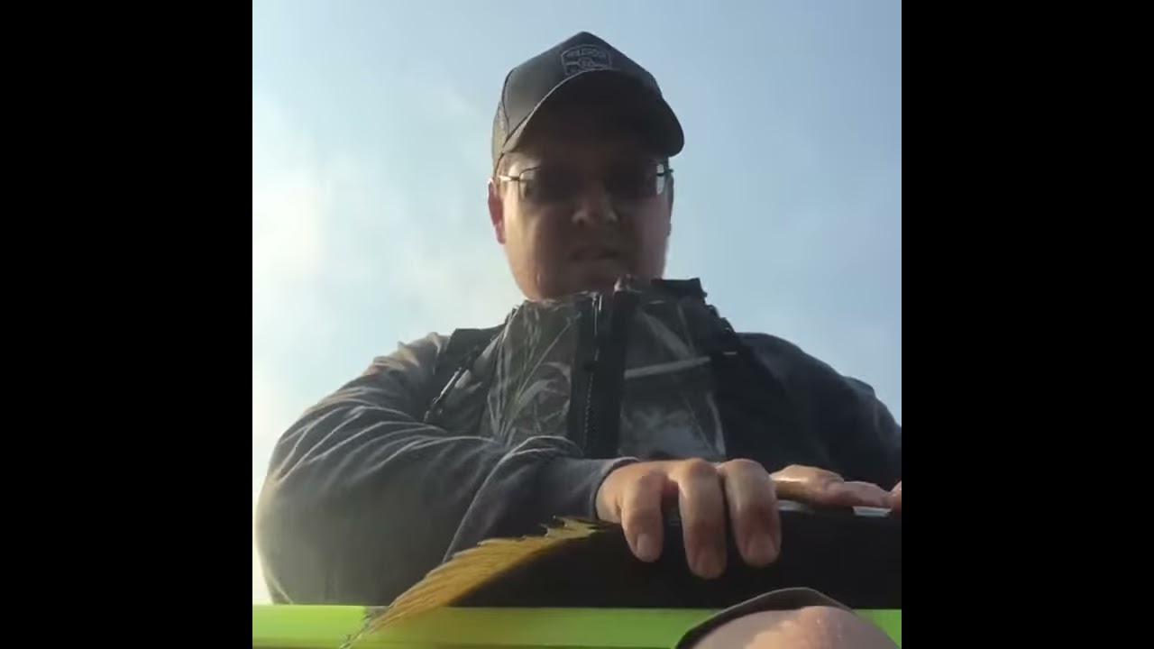 MASSIVE BASS CAUGHT WHILE KAYAK FISHING Poor Video Quality 