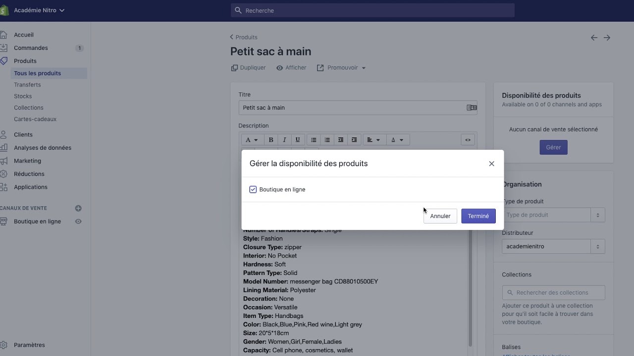 SHOPIFY | Truc Nitro : Comment cacher un produit mais le conserver dans ...