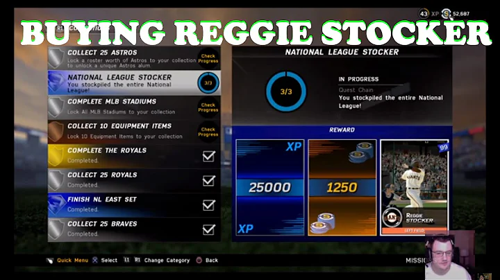 MLB The Show 16 - Buying Reggie Stocker! [Barry Bo...