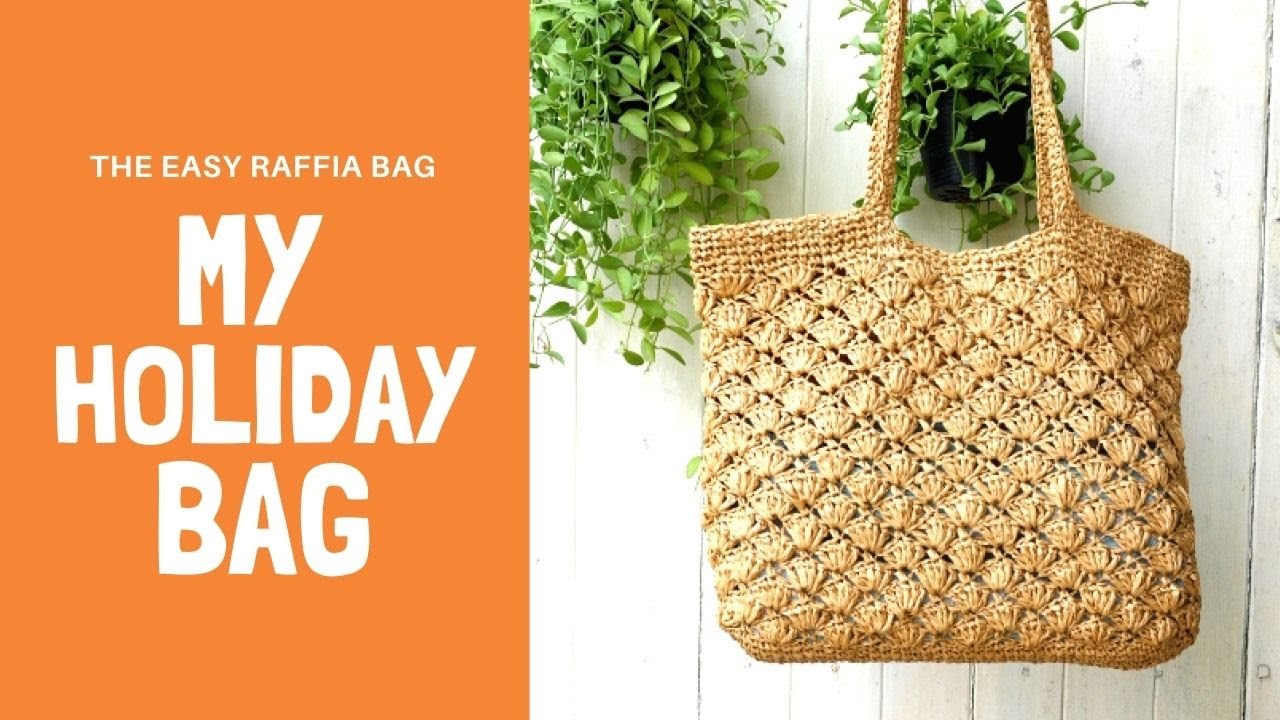 Tutorial Rafia crochet bag 