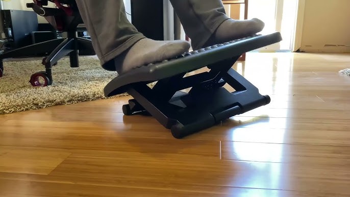 Mount-it! Footrest With Massaging Bead, Adjustable Height And Tilt Office  Foot Rest Stool For Under Desk Support