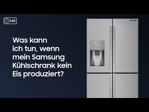 Video: Warum leuchtet die Eis-Aus-Anzeige am Samsung-Kühlschrank?