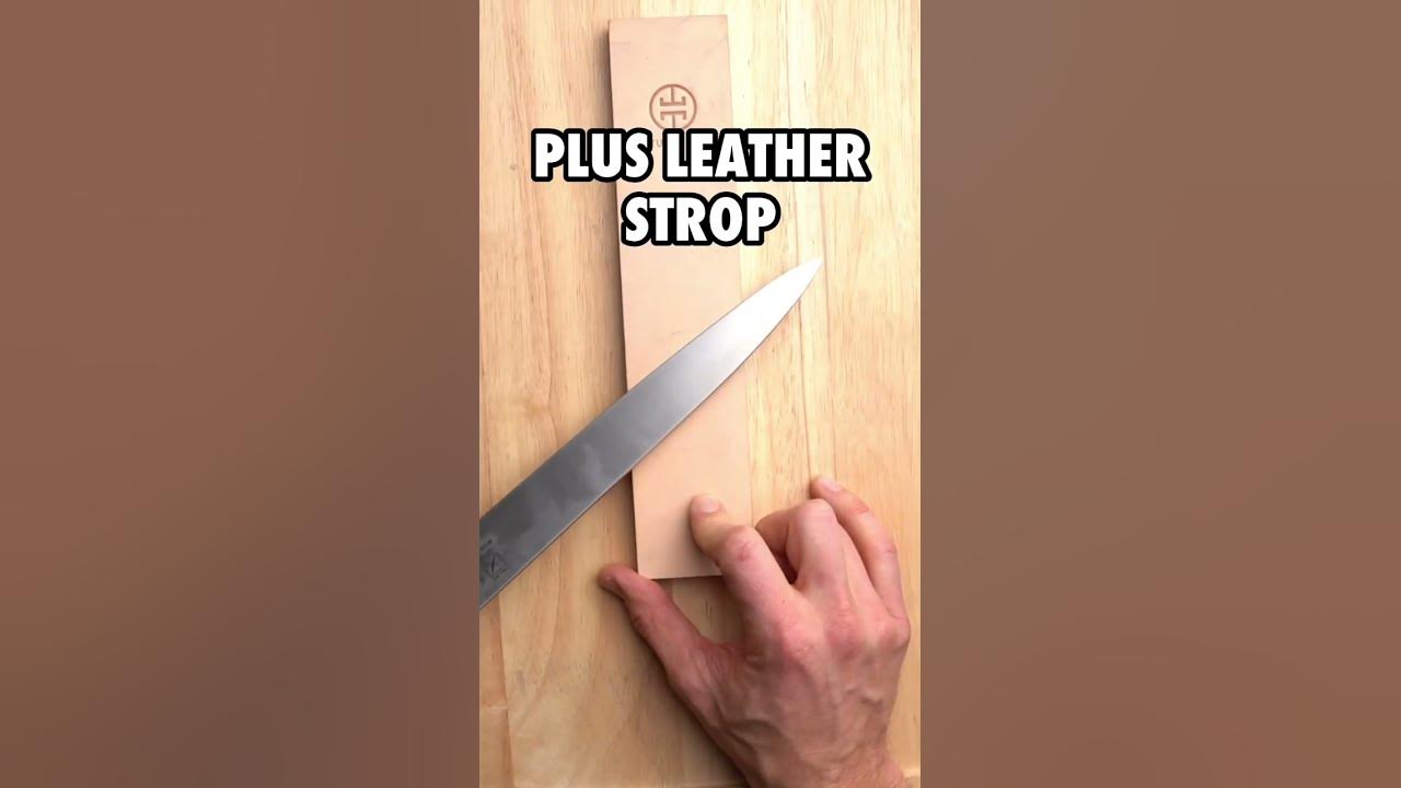 Resharpening a single bevel Japanese knife with Tumbler Sharpener 