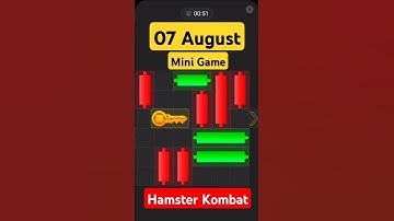 Hamster Kombat Mini Game 07 August Complete & Collection Withdrawal Key