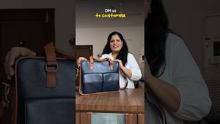 Travel Laptop Bag | Mens Fashion | custom made | Designer laptop bag | Khoobee by Surabhi #shorts