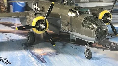 Revell 1/48 Scale B25J Mitchell - Construction Video