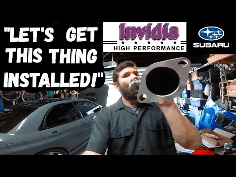 How To Install Uppipe Without Removing Exhaust Manifold or Turbo! Subaru Engine EJ255 and EJ257