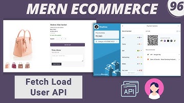 MERN Stack E-Commerce Project #96: Fetch Load User API