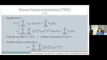 QIP2021 | Efficient quantum computation of chemistry through tensor hypercontraction (Dominic Berry)