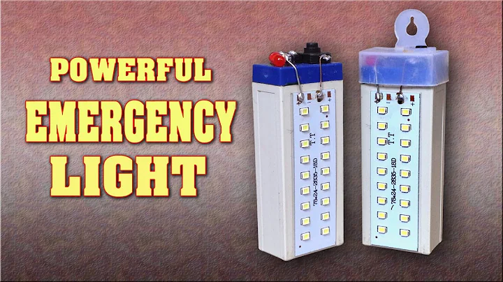 How to make a Powerful Rechargeable LED Emergency Light at home   DIY Homemade LED Light / Lamp