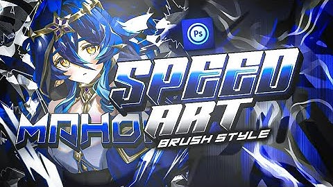Speed art Anime profile GFX [Brush style] Ps touch