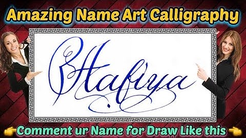 Aafiya Name Signature Calligraphy Status | How to improve Cursive Handwriting | Cut Marker | Draw