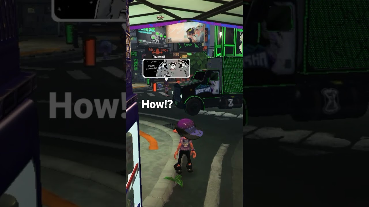 Glitchy Plaza Post in Splatoon 3