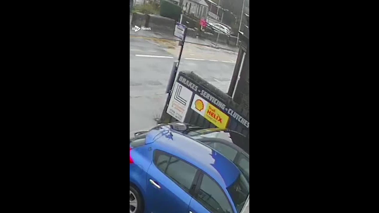 Manhole cover 'explodes' forcing road to close