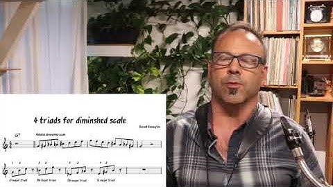 Jazz Lesson Diminished scale using major triads