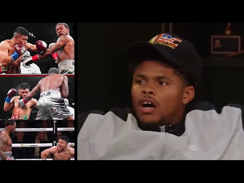 Video Shakur Stevenson Reacts to Lamont Roach getting HURT & DROPPED by PitBull Cruz