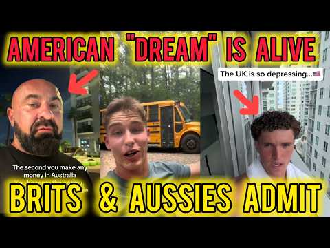 Brits & Aussies "PARALYZED" After Discovering The "AMERICAN DREAM". UNBELIEVABLE!