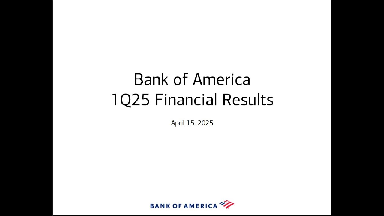 Bank Of America $BAC 2025 First Quarter Earnings Deep Dive - YouTube