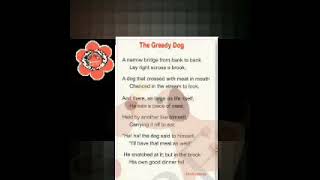 Grade 7 Poem The Greedy Dog