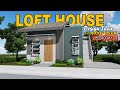 Loft House Design Idea with Roof Deck (5.50m x 6.00m)