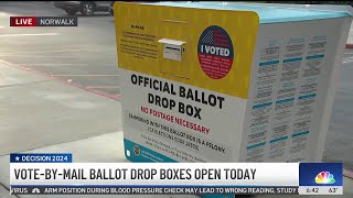 Vote-by-mail ballot drop boxes open today