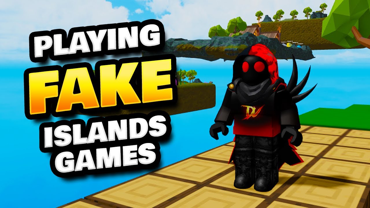 Playing Fake Islands Games On Roblox Youtube - how to spoof roblox players in game
