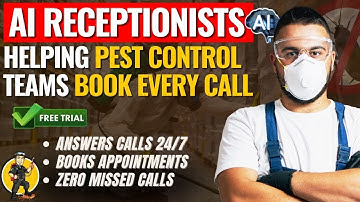 AI Receptionists Helping Pest Control Teams Book Every Call | More Jobs, Less Stress #AICallAgent