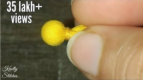 how to Make Potli Buttons (easy method)/ पोटली बटन बनाने का आसान तरीका।