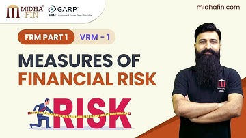 📘 Measures of Financial Risk – FRM Part 1 (VRM 1) | Live Class Recording by MidhaFin
