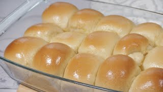 Easy BREAD ROLL Recipe NO MILK NO EGGS NO BUTTER | Best Dinner Roll Recipe | Petits Pains Moelleux