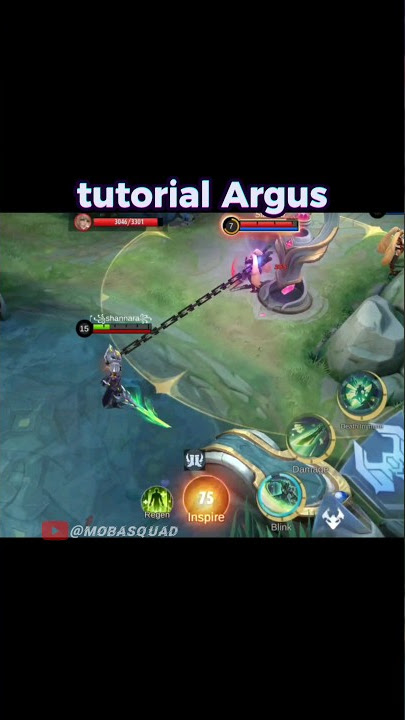 tutorial argus mobile legends 😱😱| #mlbb