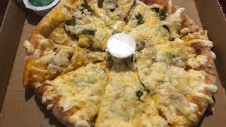 NEW VEGAN PAPA JOHNS PIZZA REVIEW “THE STINGER