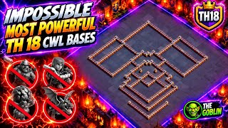IMPOSSIBLE TH18 CWL BASES 🔥 TOP 15 MOST POWERFUL ANTI-META BASES | Th18 War Base | Th18 legend Base screenshot 1