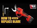 How to Replace Dual Action Kebtek 16.8V Electric Pruning Shear-ZCYL-002