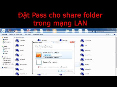 Đặt password cho việc share folder trong mạng LAN