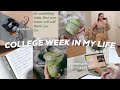 COLLEGE WEEK IN MY LIFE | classes, lots of caffeine, productivity, skincare splurge