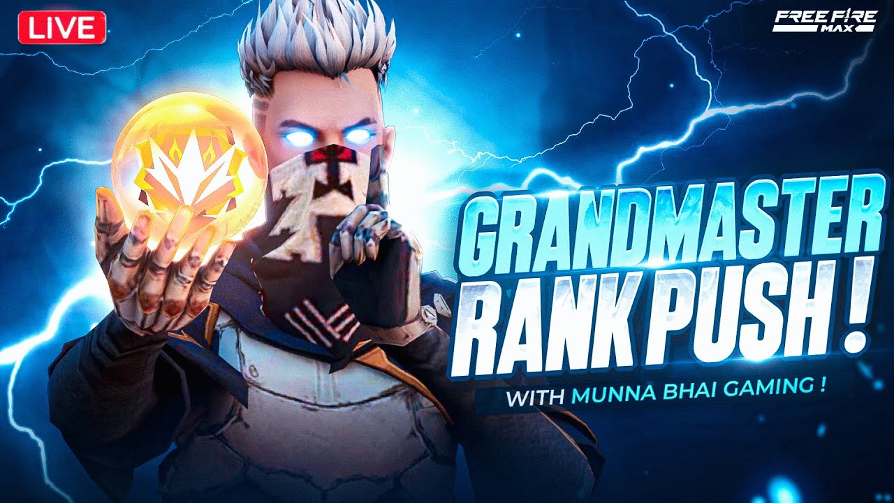 Grandmaster Live Rank Push Free Fire Telugu - Munna Bhai is Live ...