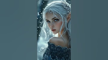 Frost & Beauty: Girls in a Winter Forest | Full video on the channel  #cinematic #aiart #elvenmusic