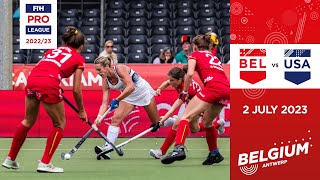 FIH Hockey Pro League 2022-23: Belgium vs USA (Women, Game 1) - Highlights