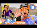 Blippi e Meekah Visitam um Parque de Skate! | 1 HORA DO BLIPPI! | Vídeos Educativos em Português