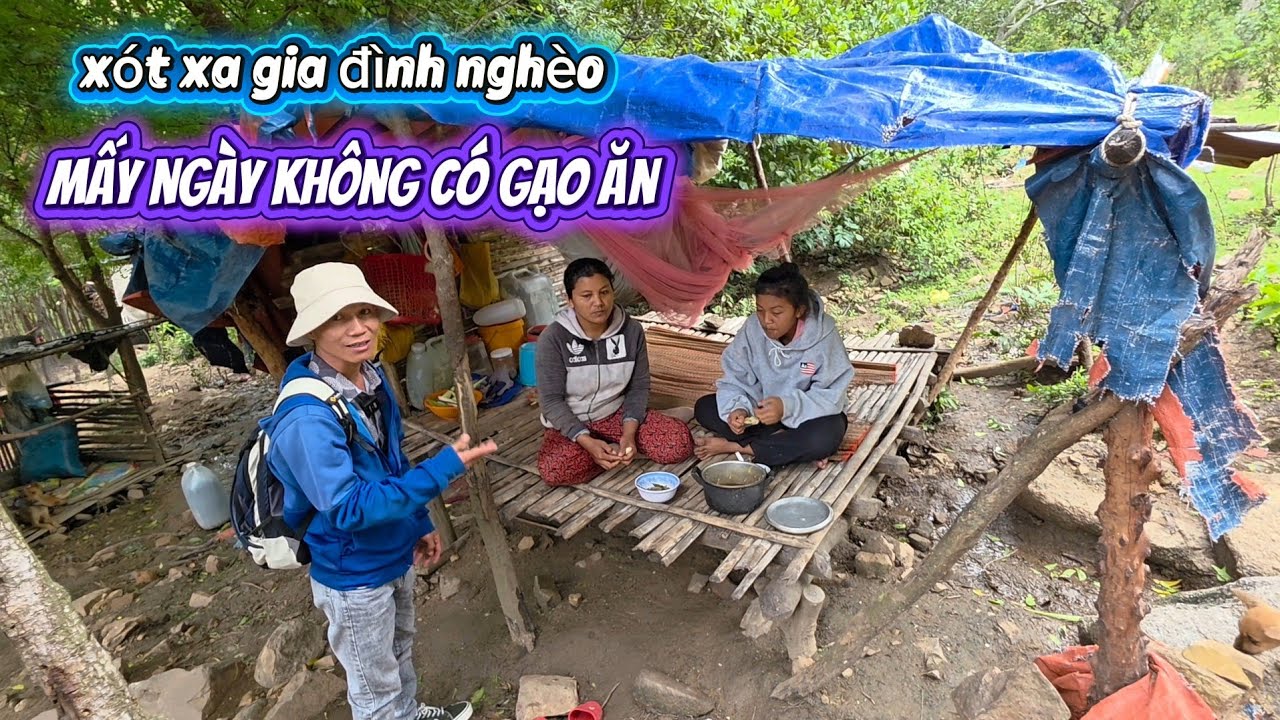 Khổ tận cùng MẤY NGÀY KHÔNG CÓ GẠO ĂN cả gia đình ở túp lều rách nát || 467