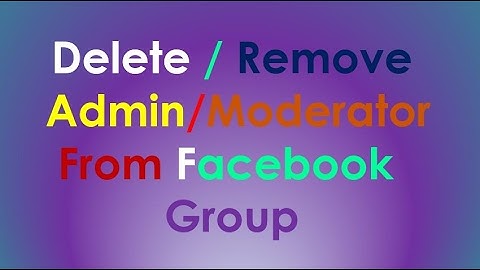 Facebook Group Admin | How to Remove Admin From Facebook Group | Tulsi Networks