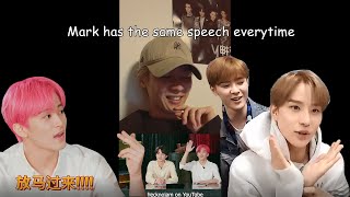 [NCT]  Mark and Jungwoo Speaking Chinese While Kun Being the Judge (200930 Kun Reacts on Yizhibo)